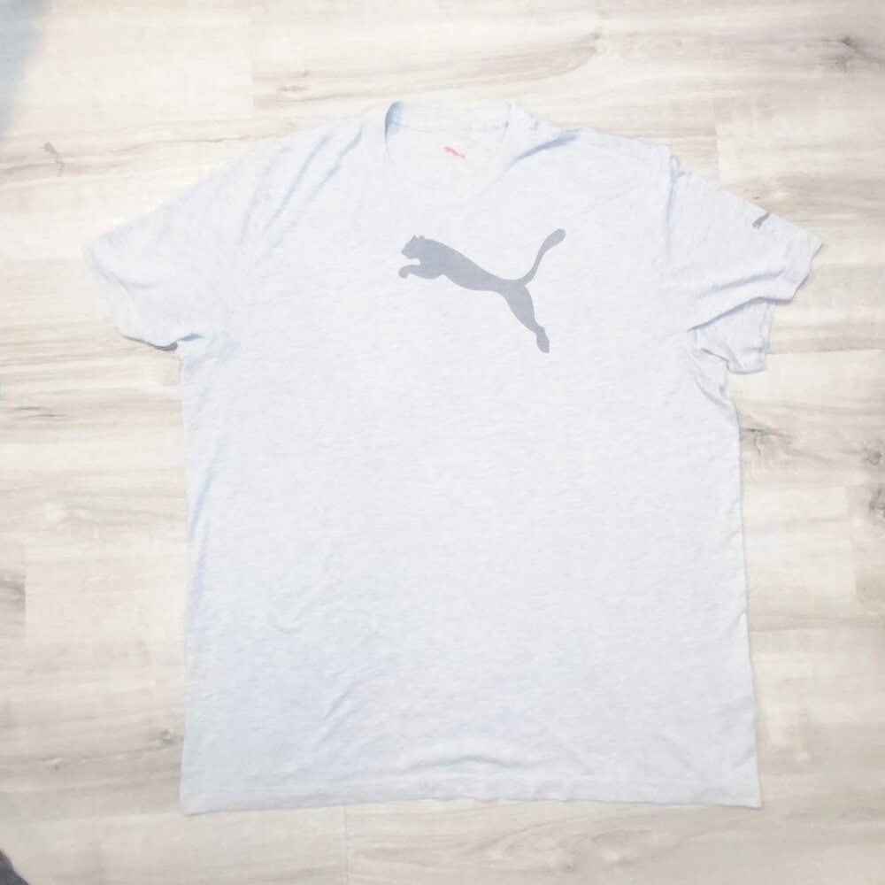 MEN'S PUMA ATHLETIC T-SHIRT GRAY SIZE XL #B18-C1532